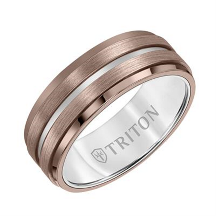 Tungsten 8 mm Espresso Wedding Ring