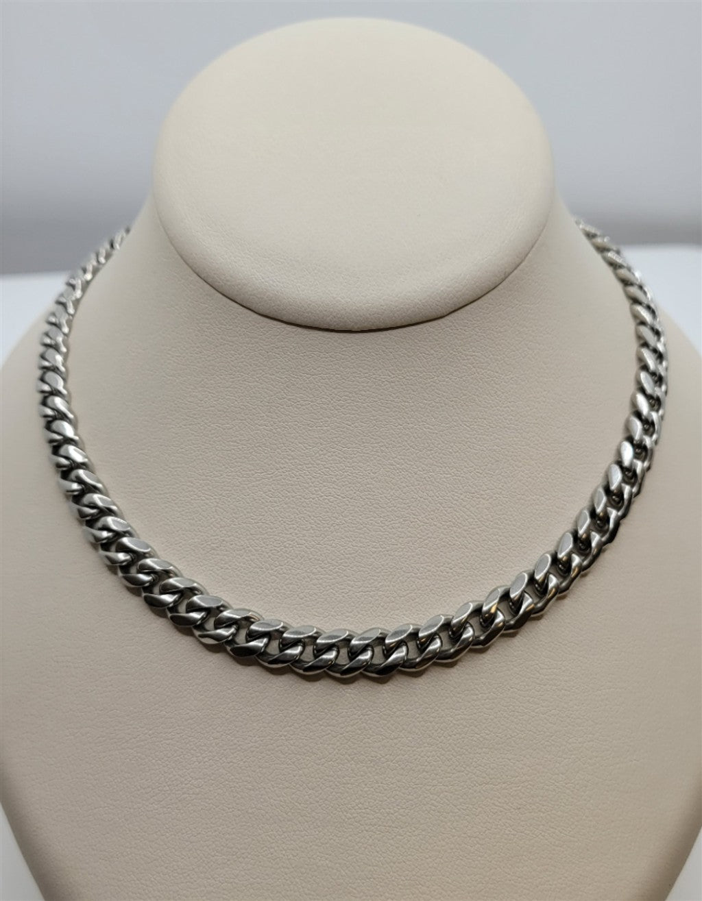 22" 7mm Stainless Steel Mens Curb Chain