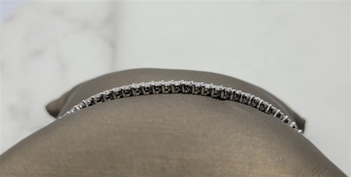 14K White Gold 4.00 ctw Round cut Diamond Bracelet
