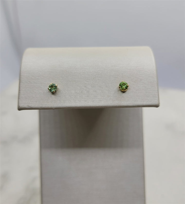 14K Yellow Gold October Birthstone Earrings