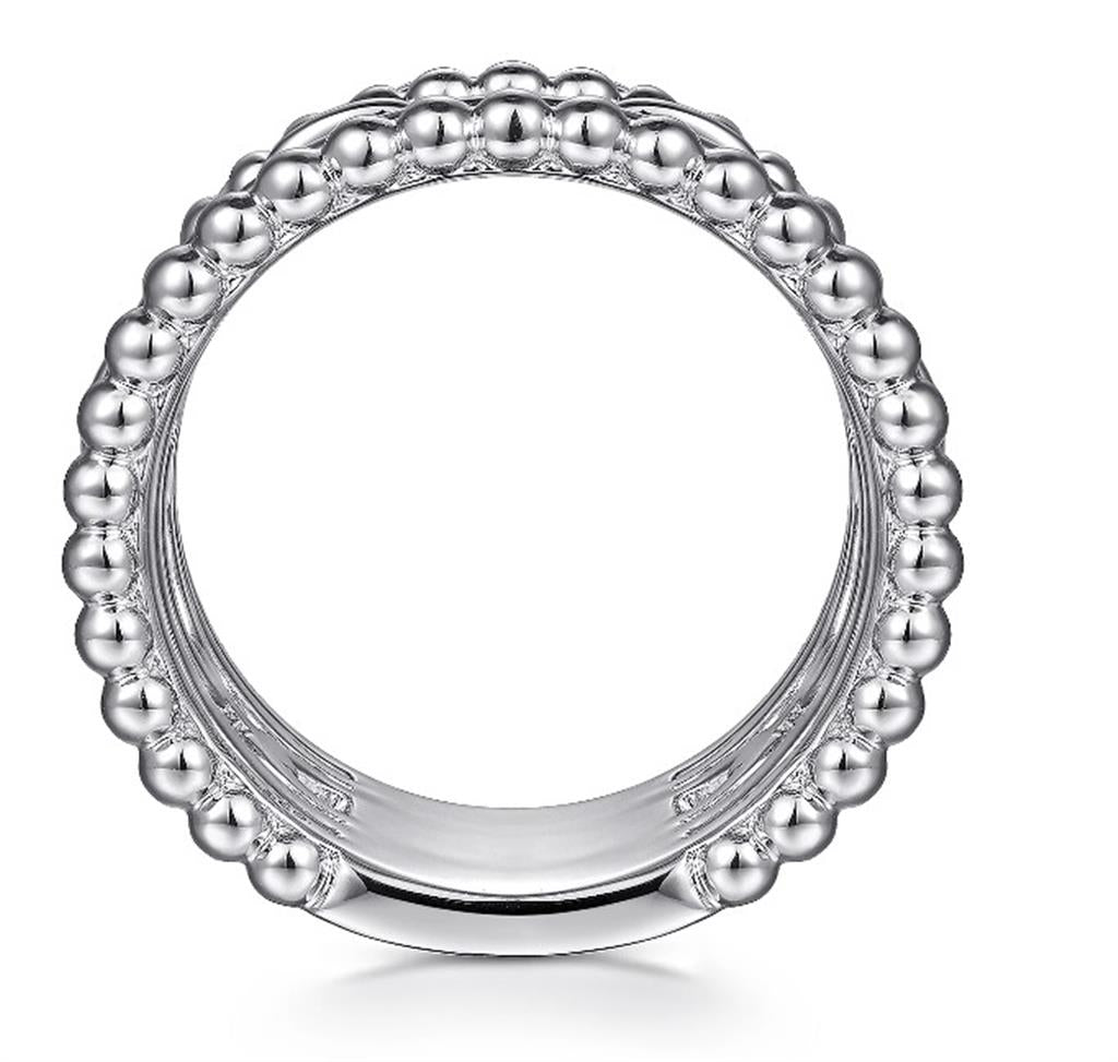 Sterling Silver "Gabriel & Co." Wide Fashion Ring