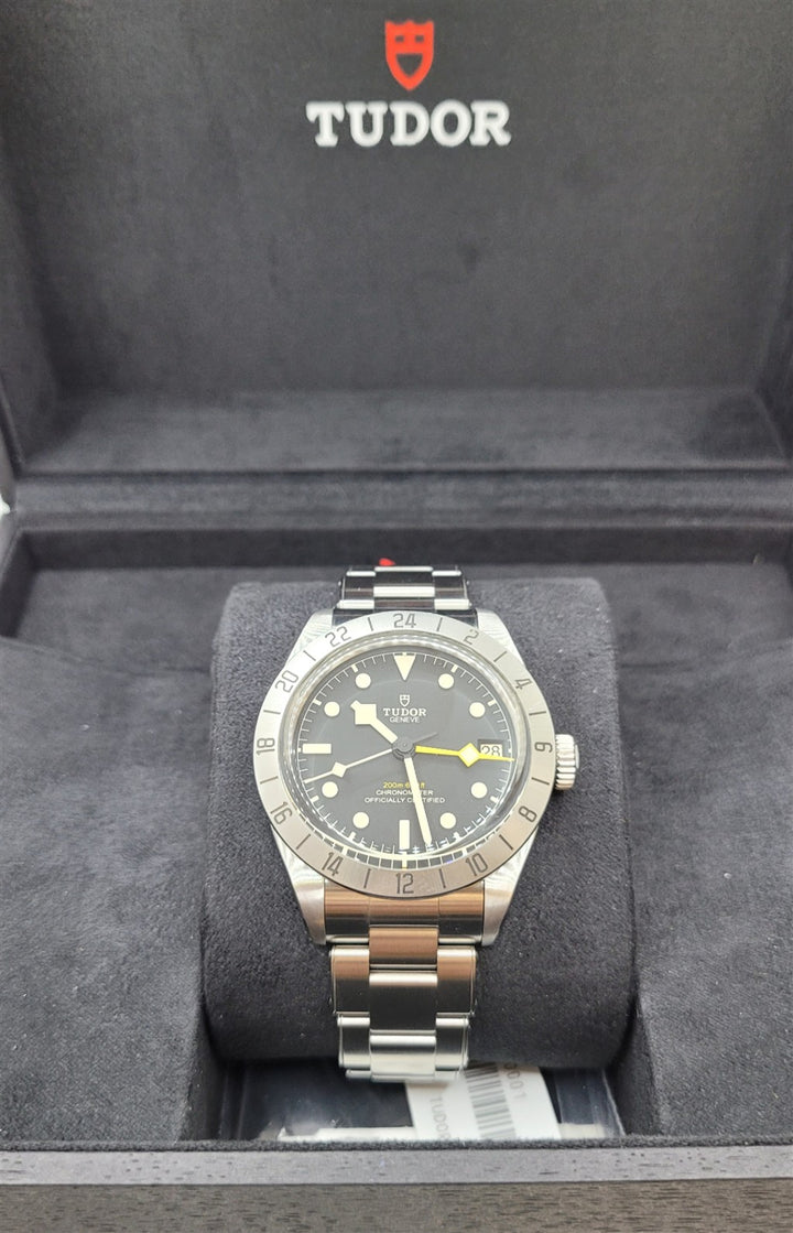 Certified Pre-Owned Stainless Steel Black And Index Dial Tudor