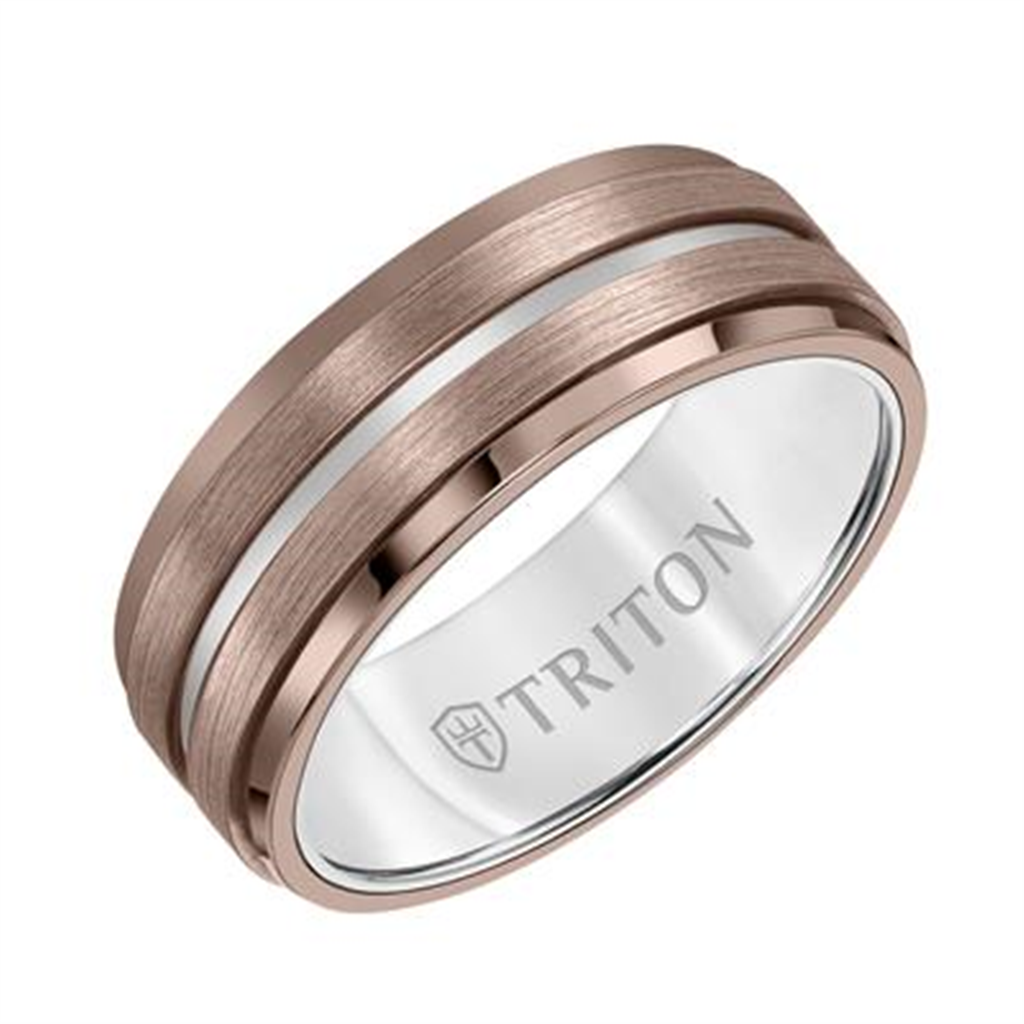 Tungsten 8 mm Espresso Wedding Ring