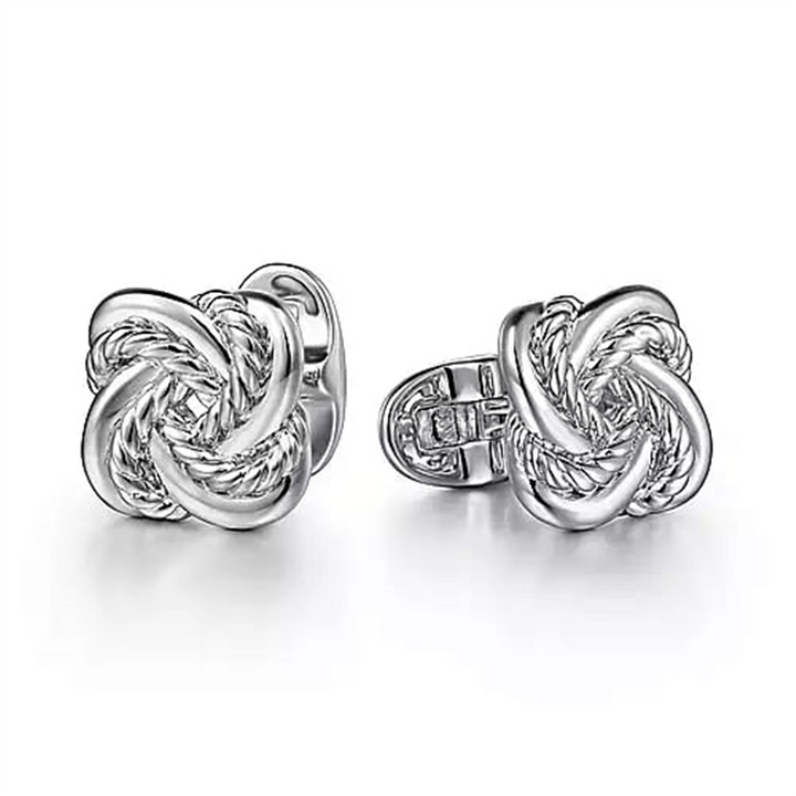 Sterling Silver "Gabriel & Co" Love Knot Cuff Links