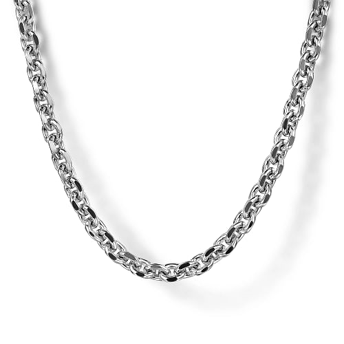 Men's Sterling Silver "Gabriel & Co." 3.6mm Cable Link Mens Chain