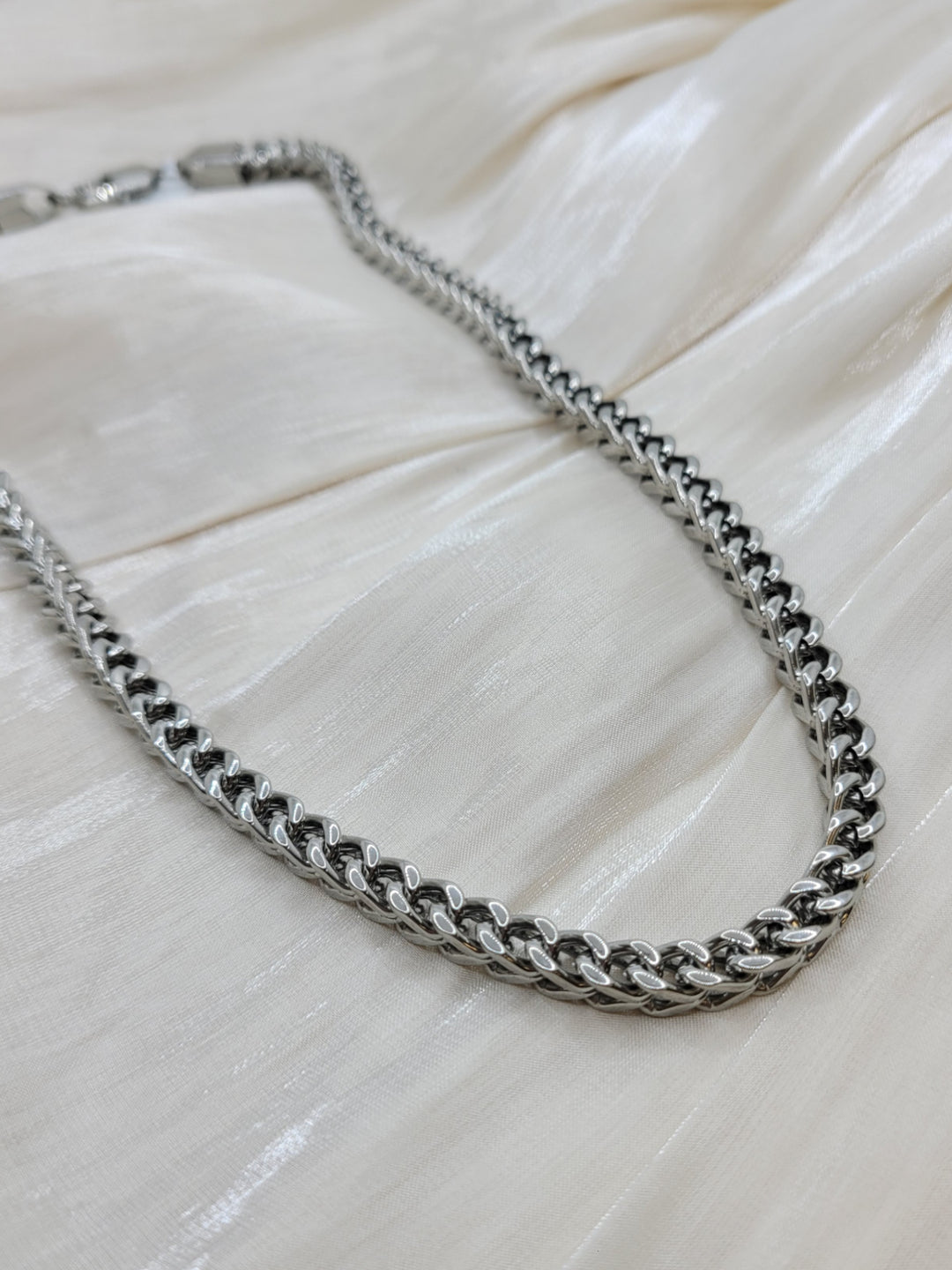 20" 6mm Stainless Steel Mens Franco Chain