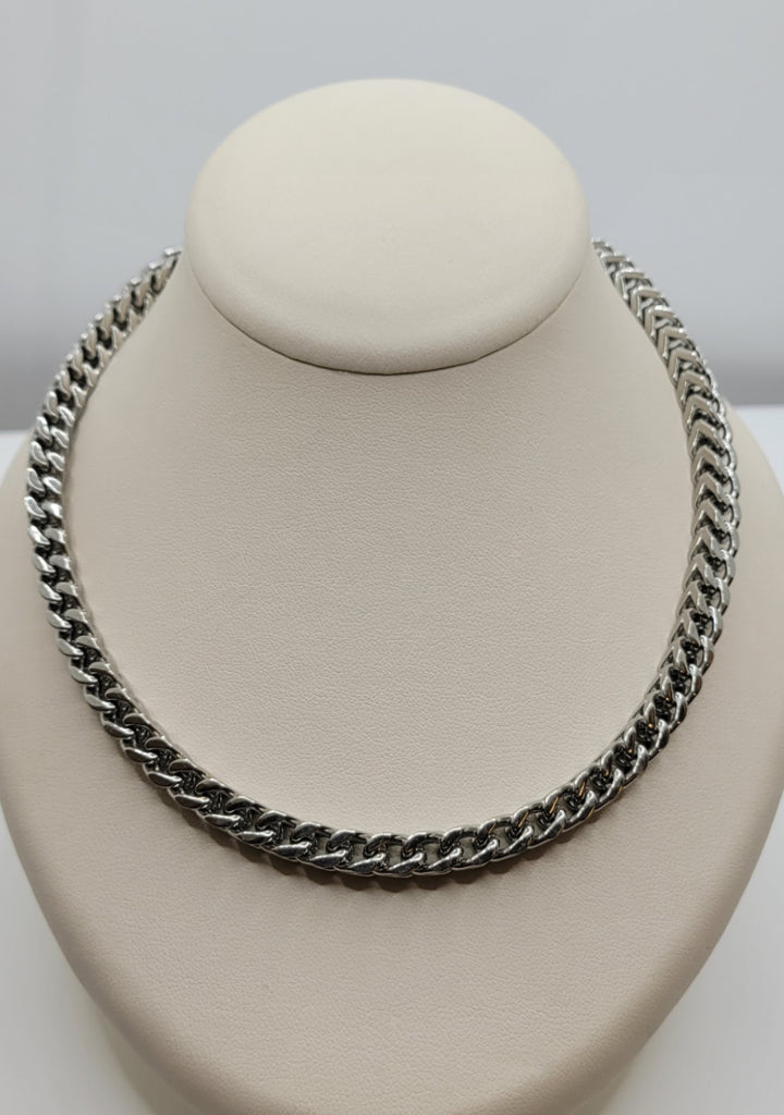 20" 6mm Stainless Steel Mens Franco Chain