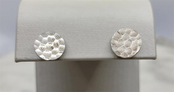 Nina Nguyen Sterling Silver White Gold 10mm Studs