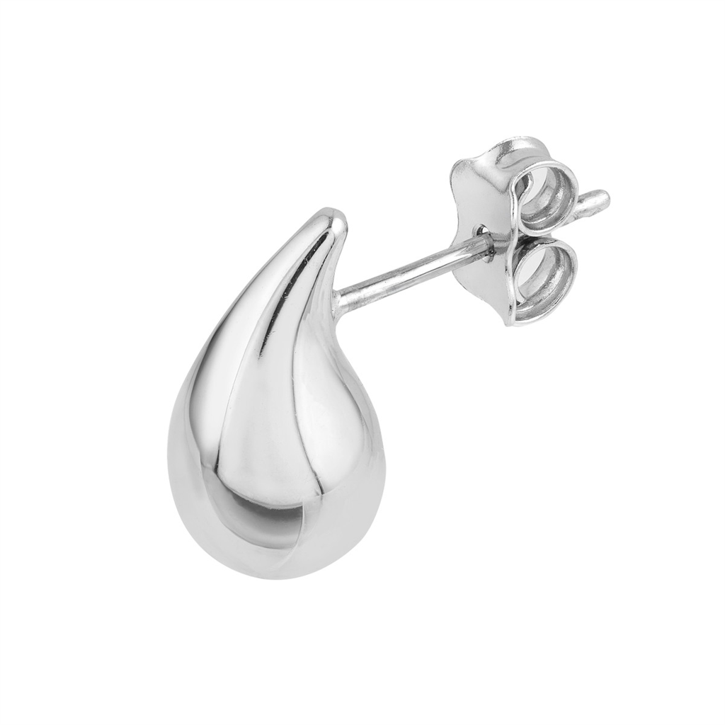 Sterling Silver Teardrop Stud Earrings
