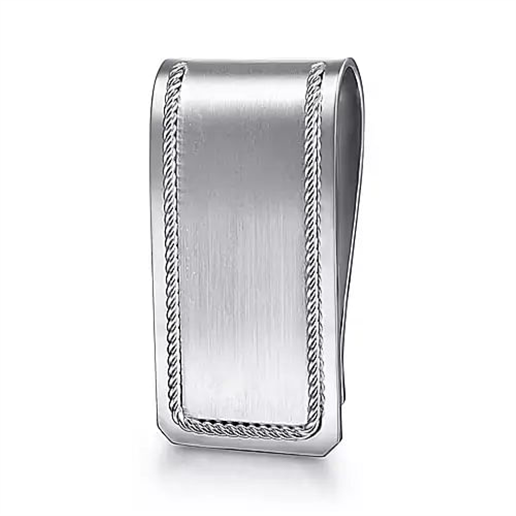 Sterling Silver "Gabriel & Co." Brushed Money Clip