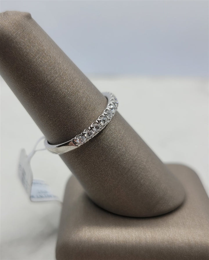 14K White Gold .50ctw Prong Set Diamond Wedding Ring
