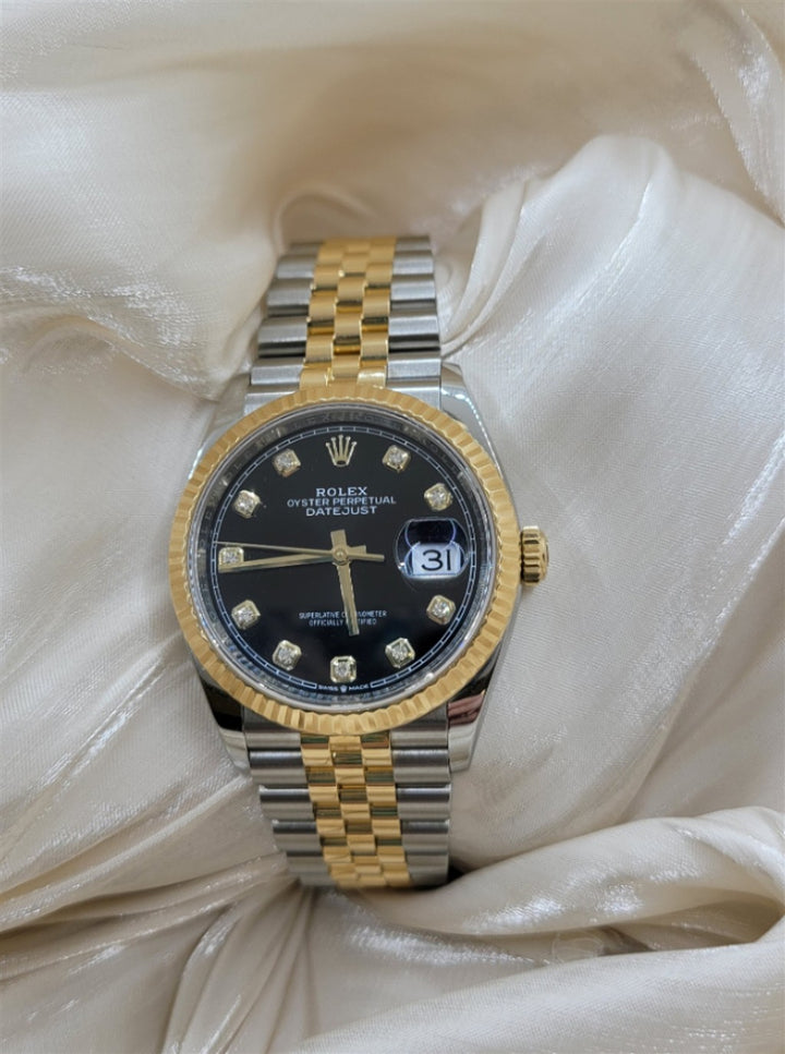Certified Pre-Owned Rolex 36mm Stainless Steel & Yellow Gold DateJust