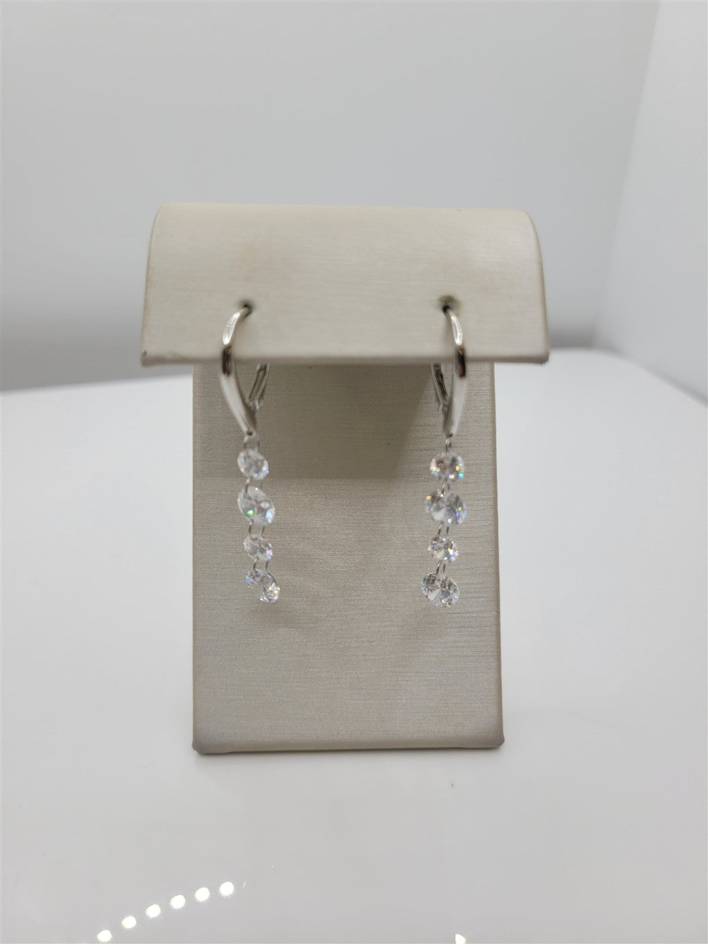 Sterling Silver Swarovski Crystal Multi-Stone Dangle Earrings