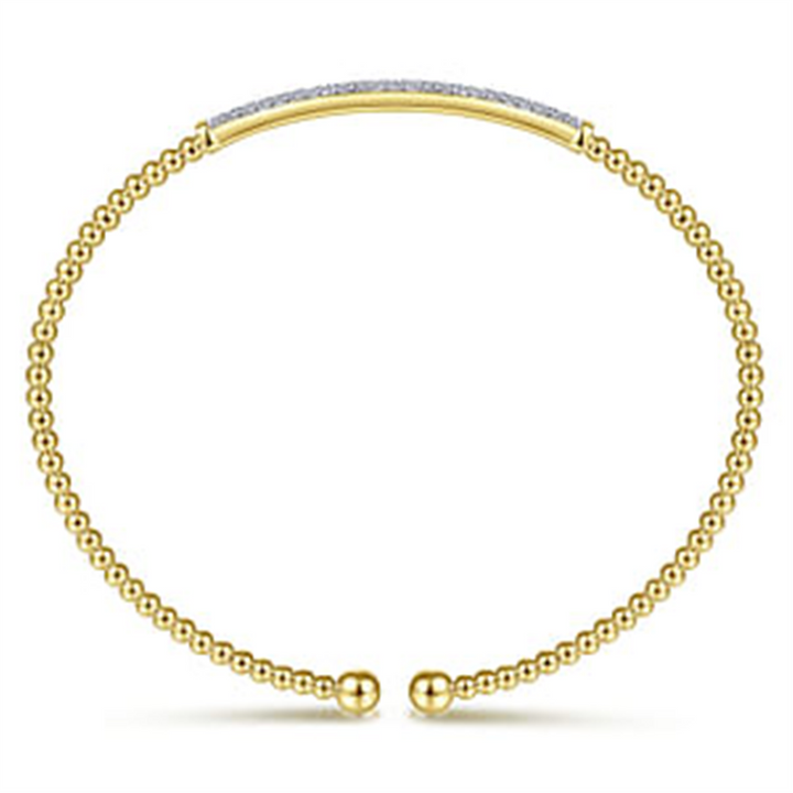 14K Yellow Gold Gabriel & Co. Bujukan 0.32 ctw Round cut Diamond Bracelet