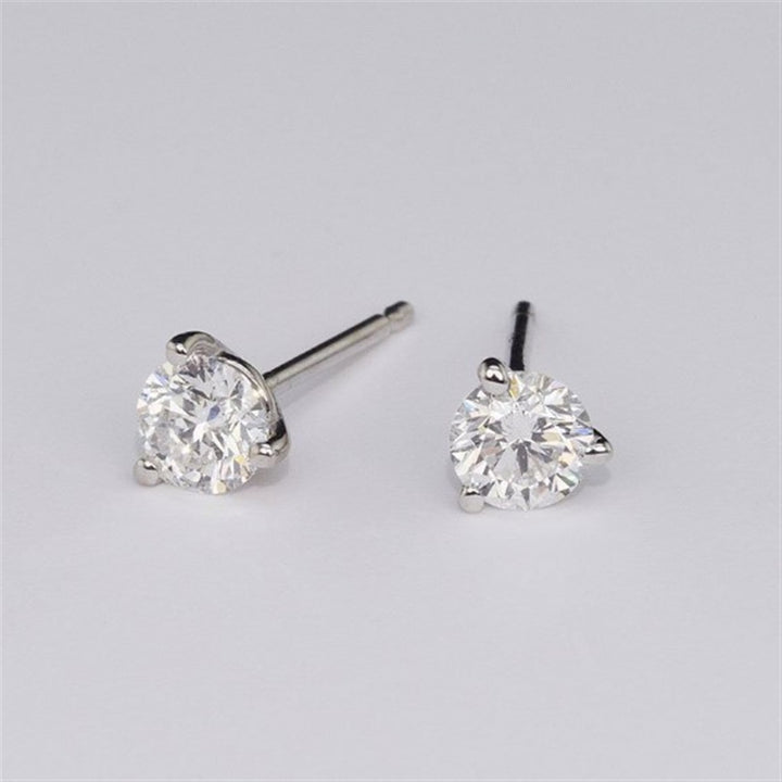 14K White Gold .50 Twt Diamond Martini Studs