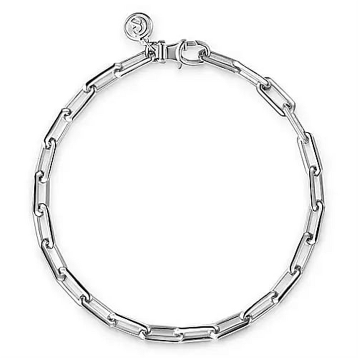 Men's Sterling Silver "Gabriel & Co" Paperclip Bracelet