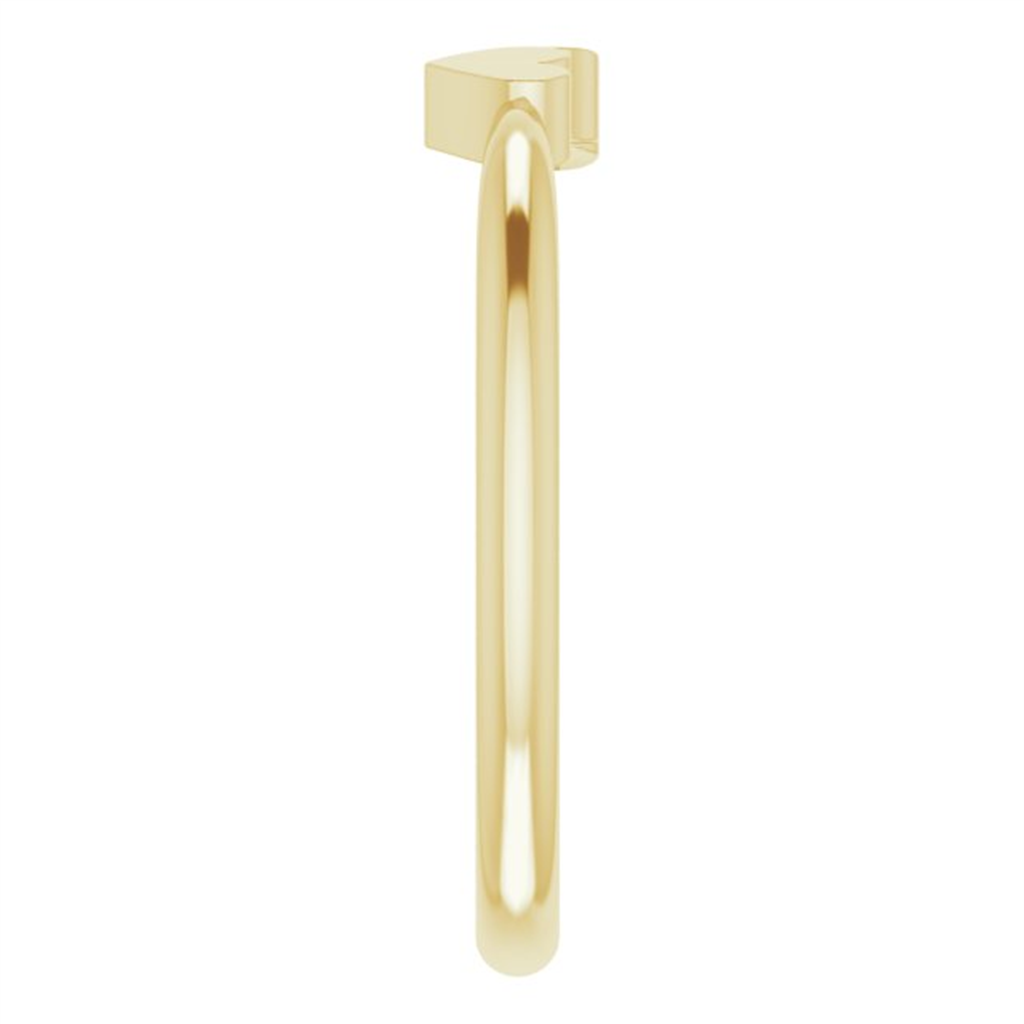 14K Yellow Gold 2-Heart Family Engravable Ring