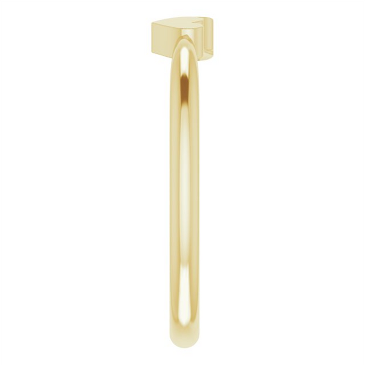 14K Yellow Gold 2-Heart Family Engravable Ring