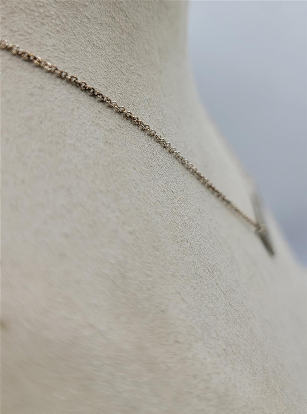 Nina Nguyen Sterling Silver Hammered Bar Necklace