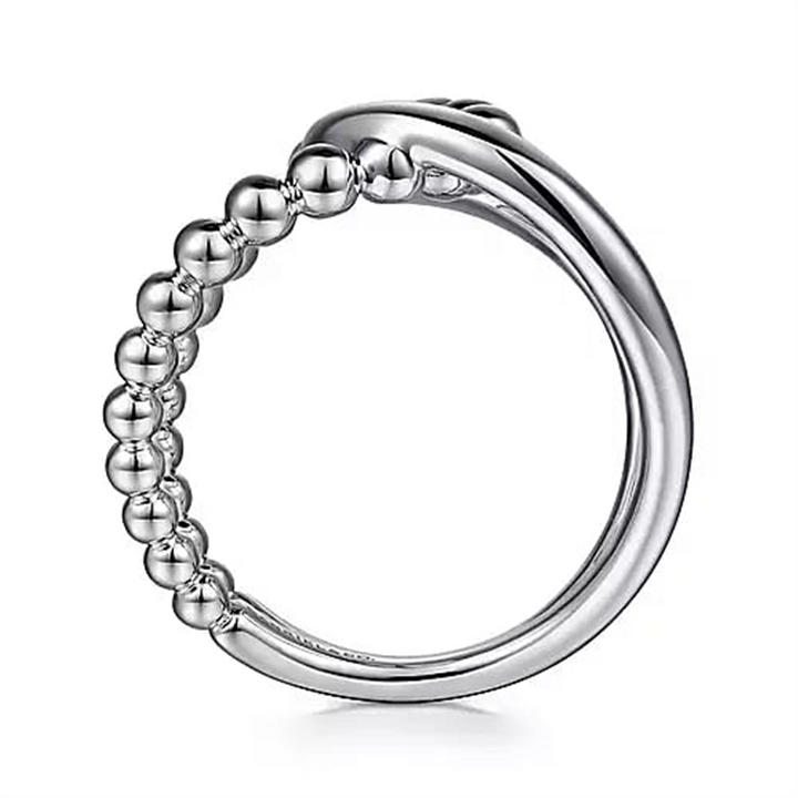 Sterling Silver Bujukan Interlocking Wide Band Ring