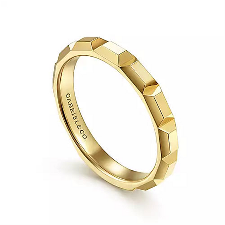 14K Yellow Gold Stackable Gold Fashion Ring