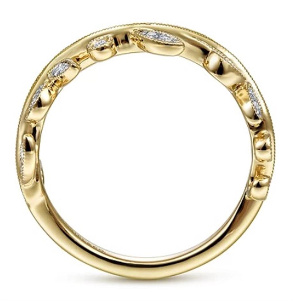 14K Yellow Gold Gabriel & Co Diamond Fashion Ring