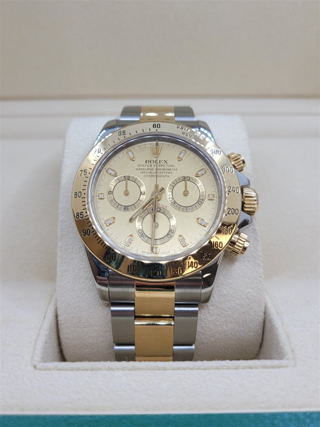Certified Pre-Owned Rolex 40mm Stainless Steel & Yellow Gold Daytona