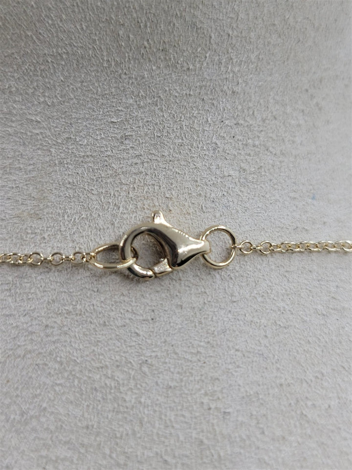 14K Yellow Gold Necklace Pearl Jewelry