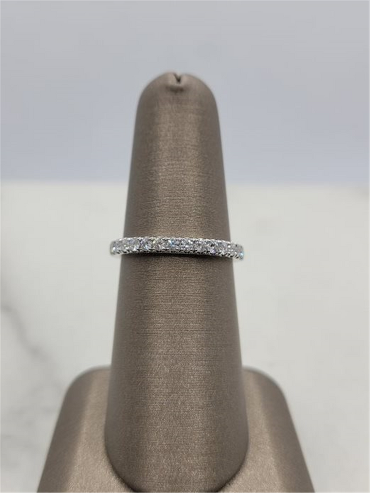 14K White Gold .44ctw Prong Set Diamond Wedding Ring