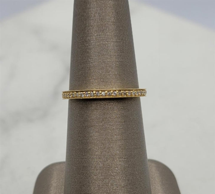 18K Yellow Gold Eternity Almor Designs Diamond Fashion Band