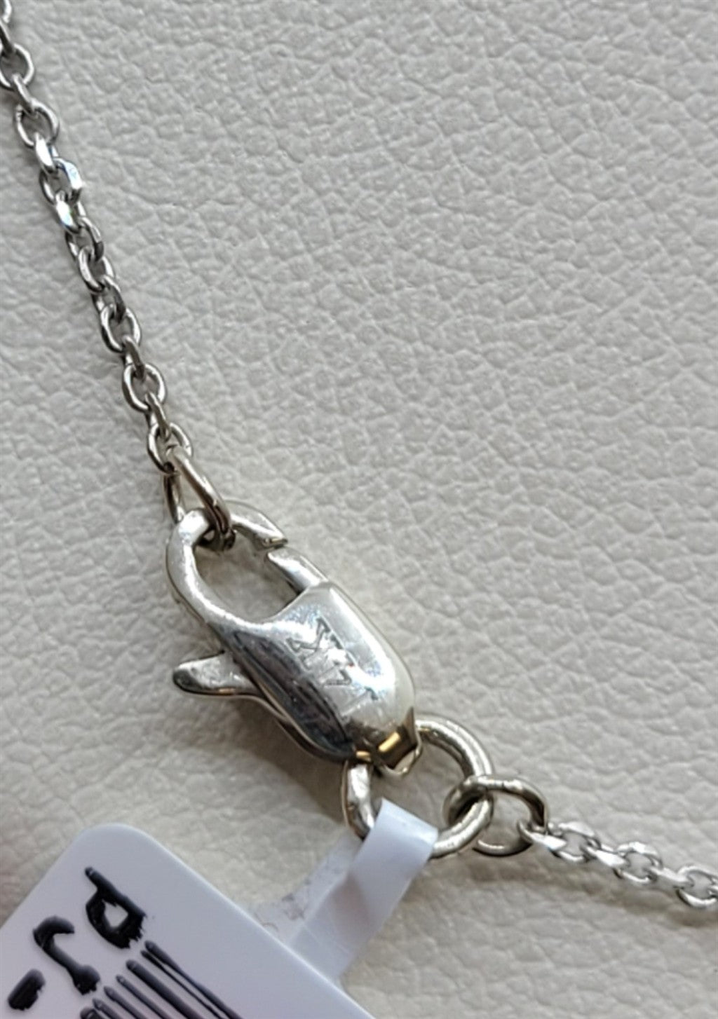 16.5" 14K White Gold 7-Stone Diamond Journey Pendant Necklace