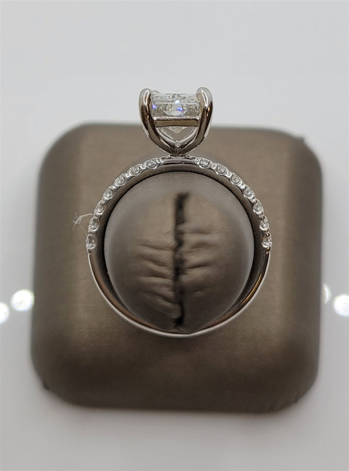 14K White Gold Lab Grown Diamond Engagement Ring