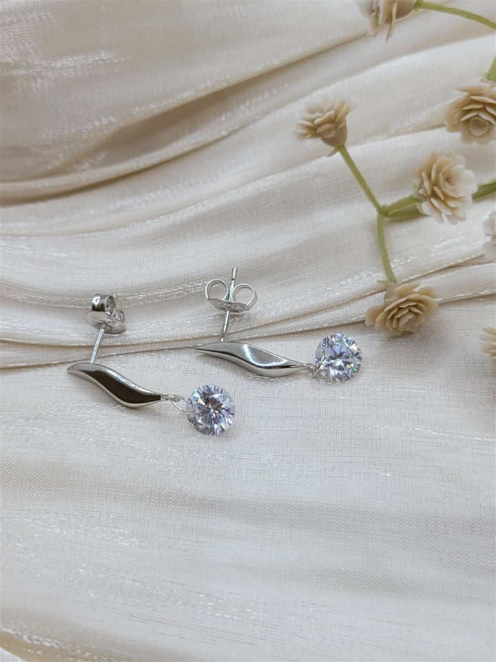 Sterling Silver Swarovski Crystal Dangle Earrings