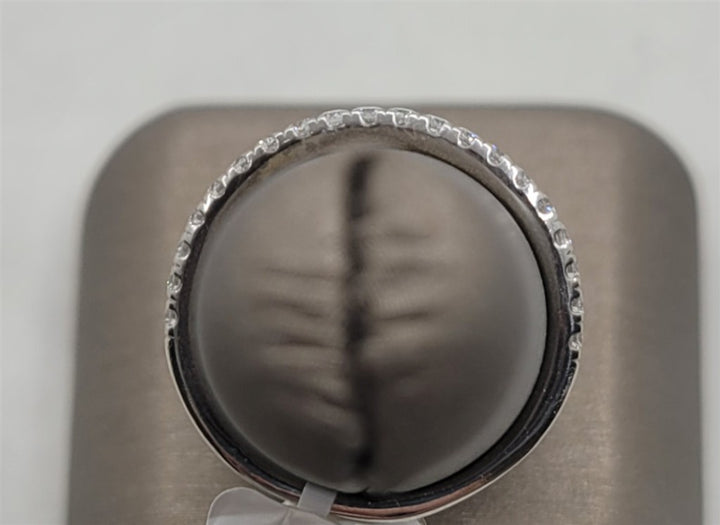 14K White Gold Wedding Band Gabriel & Co Diamond Wedding Ring
