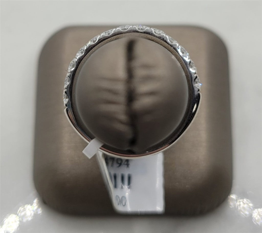 14K White Gold .75ctw Prong Set Diamond Wedding Ring