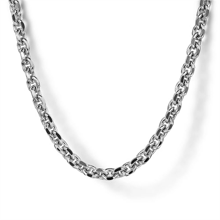 Men's Sterling Silver "Gabriel & Co." 3.6mm Cable Link Mens Chain