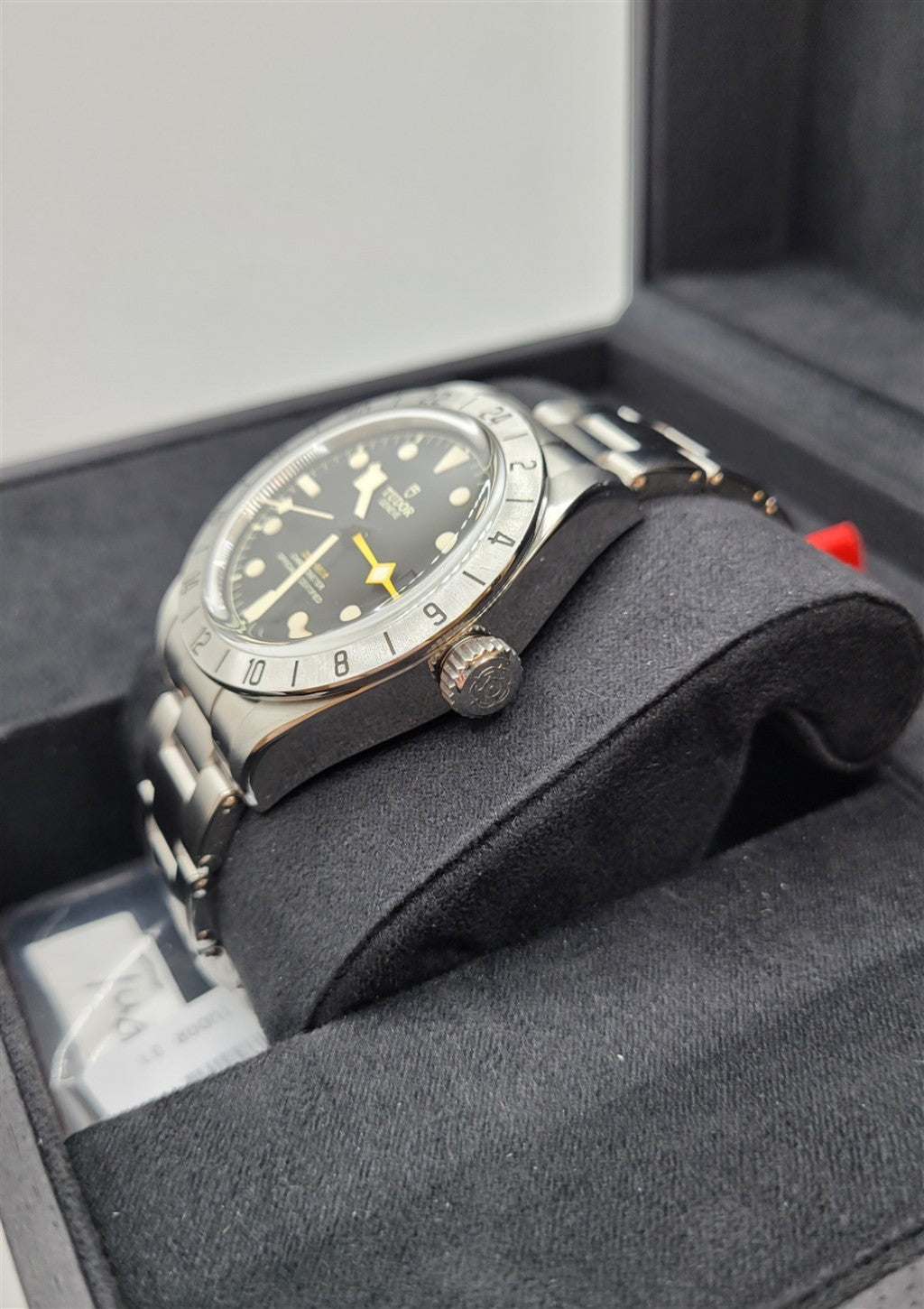 Certified Pre-Owned Stainless Steel Black And Index Dial Tudor