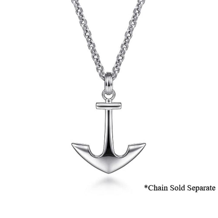 Sterling Silver "Gabriel & Co." Anchor Pendant