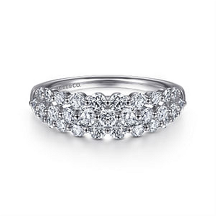 14K White Gold "Gabriel & Co" Diamond Fashion Ring