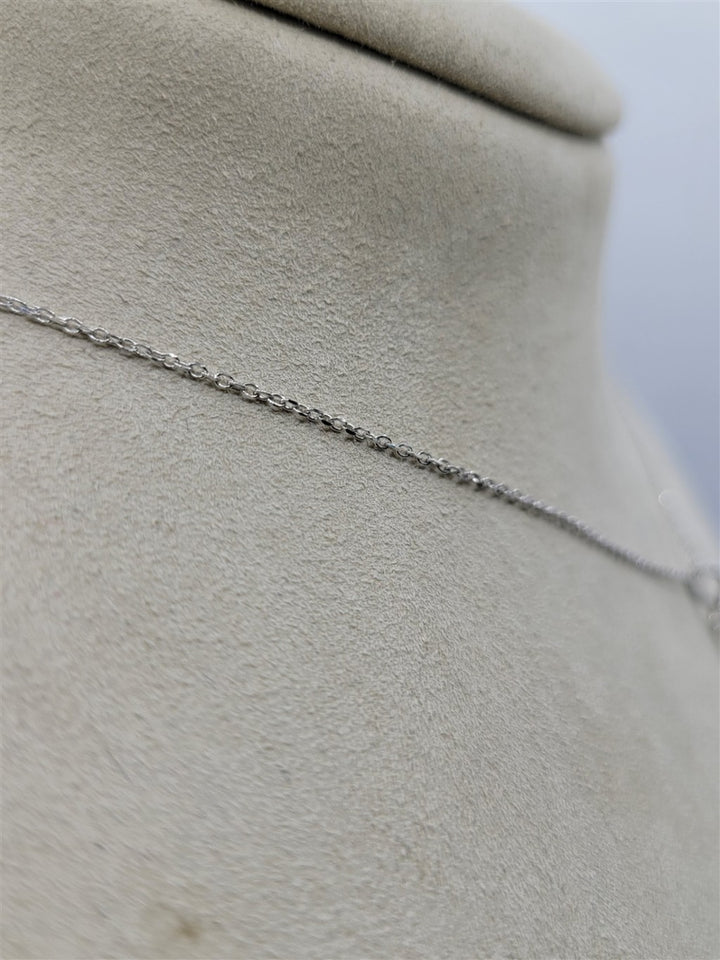 14K White Gold 0.25 ctw Round cut Diamond Necklace