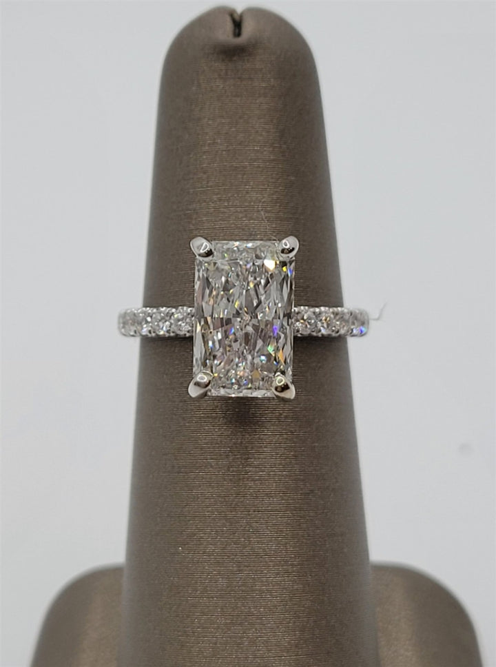 14K White Gold Lab Grown Diamond Engagement Ring