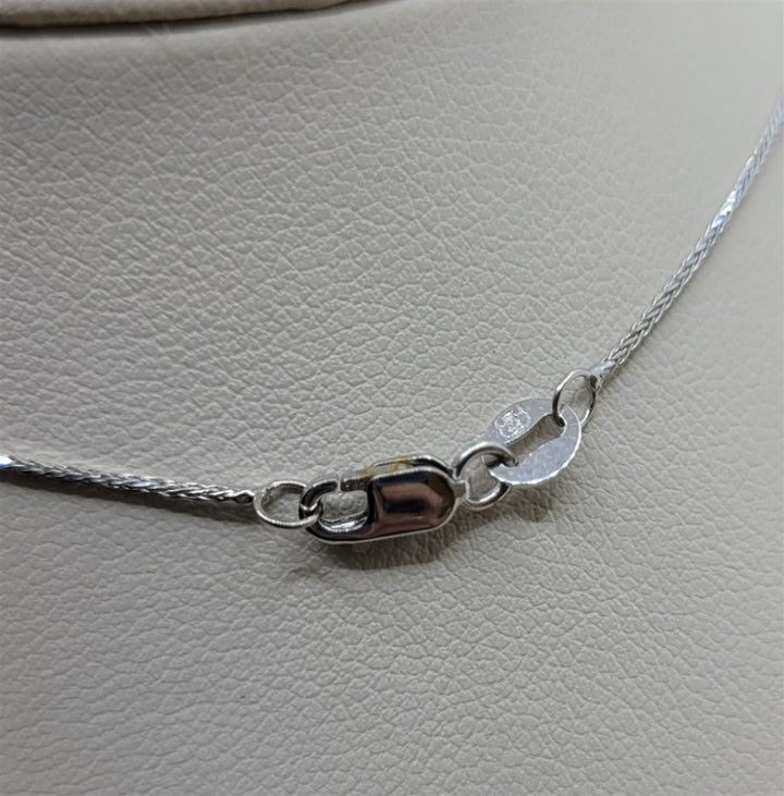 14K White Gold Tanzanite & Diamond Fashion Necklace