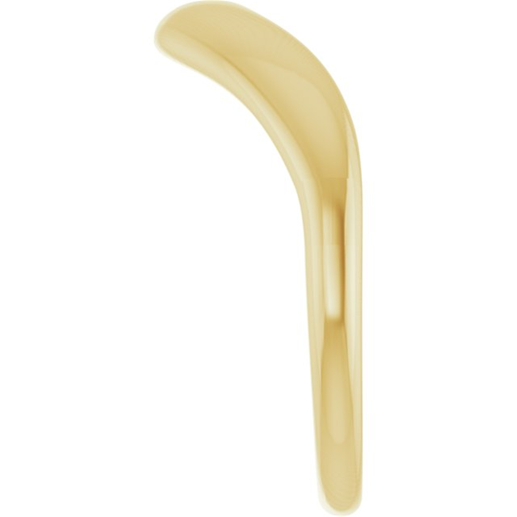 14K Yellow Gold Contour Band