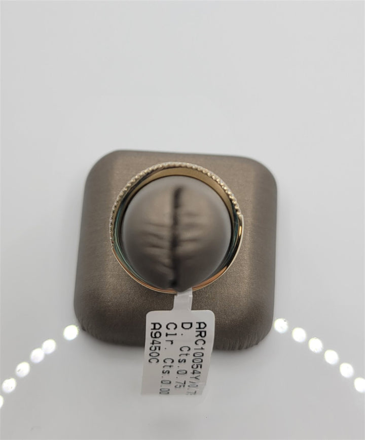 14K Yellow Gold 3-Row Diamond Fashion Band