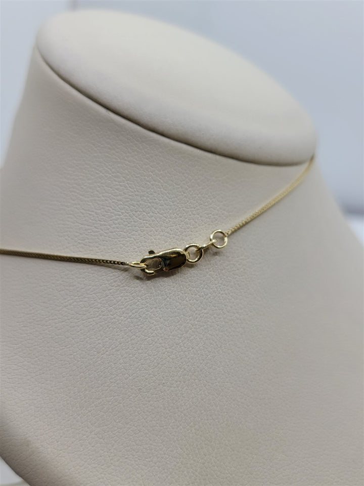 14K Yellow Gold Engravable Locket Necklace