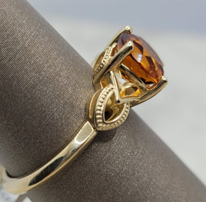 14K Yellow Gold Fashion Citrine & Gemstone Ring