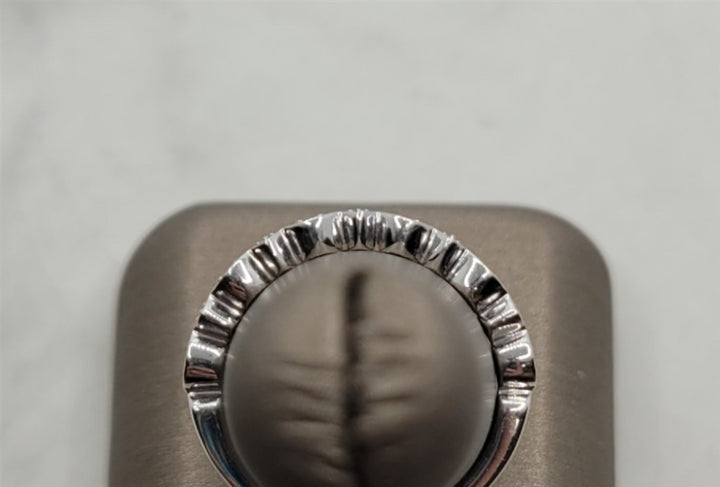 10K White Gold Stackable Diamond Wedding Ring