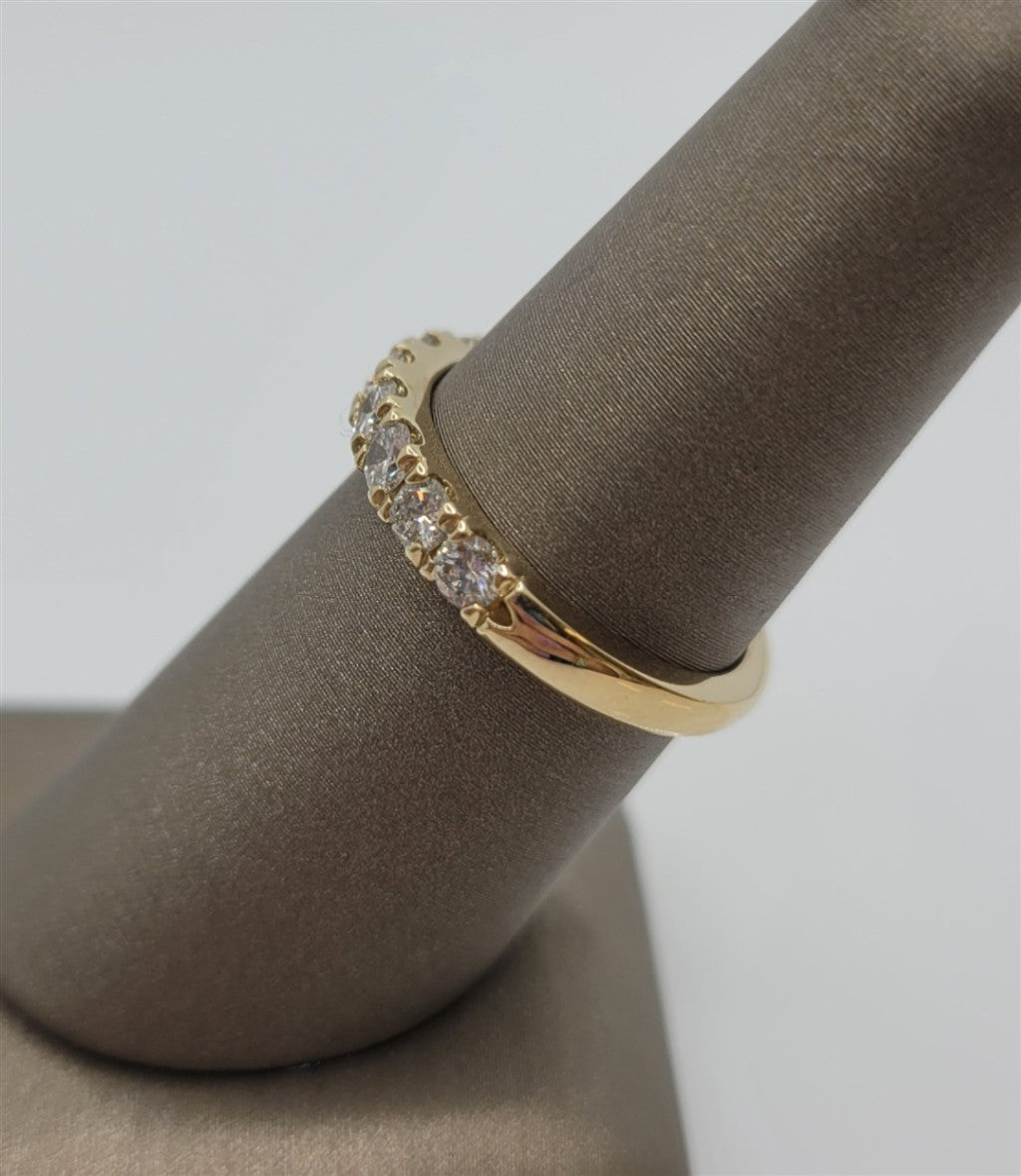 14K Yellow Gold .69 Twt Diamond Wedding Band