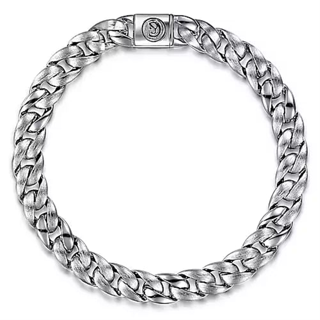 Ment's Sterling Silver "Gabriel & Co." Cuban Link Bracelet