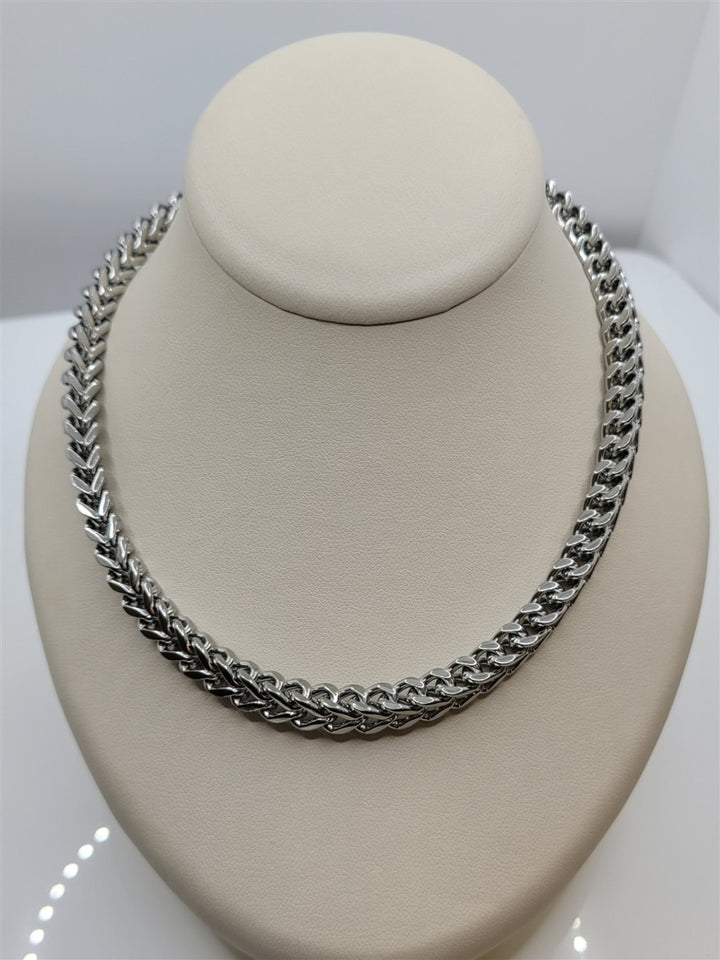 24" 6mm Stainless Steel Mens Franco Chain